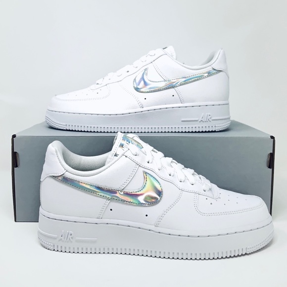 womens air force 1 iridescent swoosh